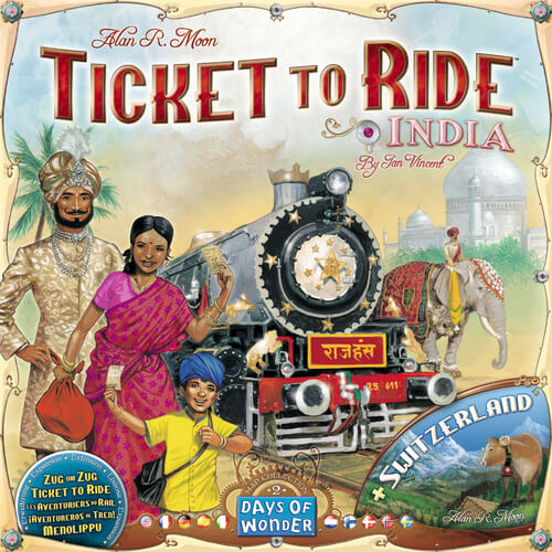 Capa de Ticket to Ride: Volume 2 - Índia & Suíça