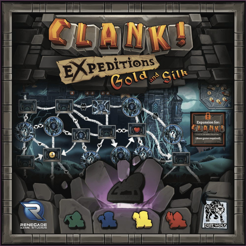 Capa de Clank! Expeditions: Ouro e Seda
