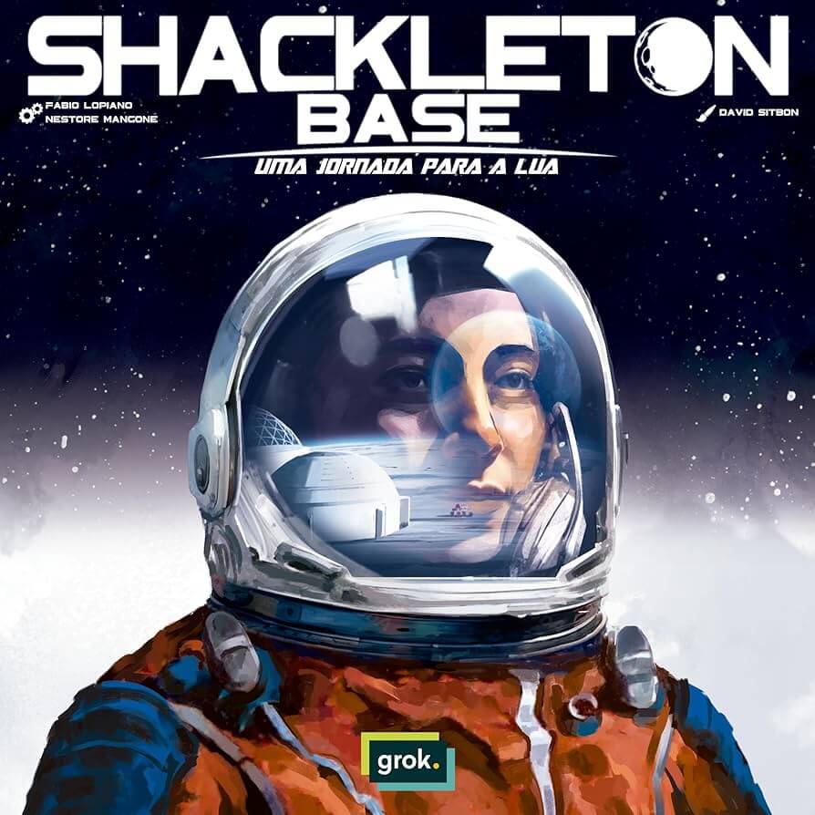 Capa de Shackleton Base: Uma Jornada para a Lua