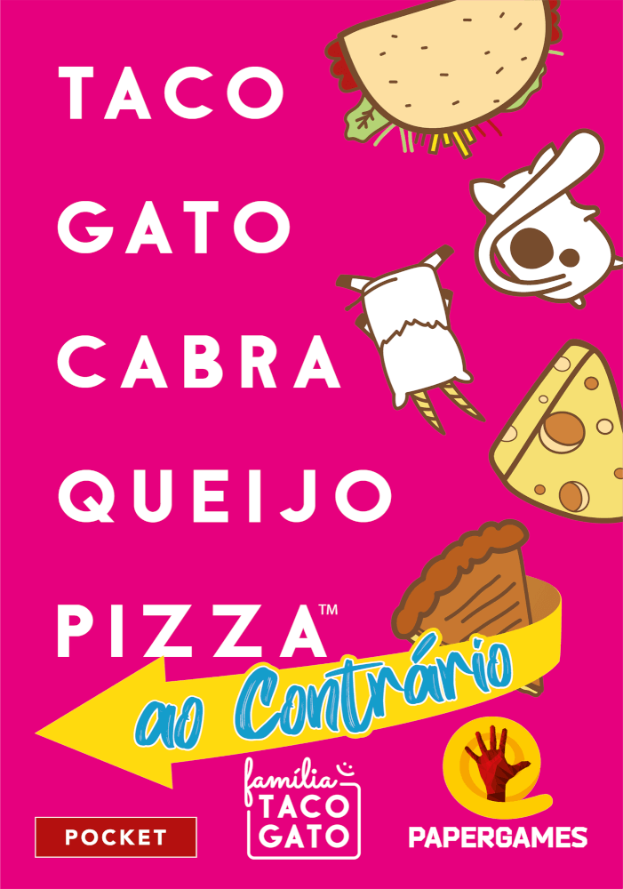 Capa de Taco Gato Cabra Queijo Pizza: ao Contrário (Família Taco Gato)