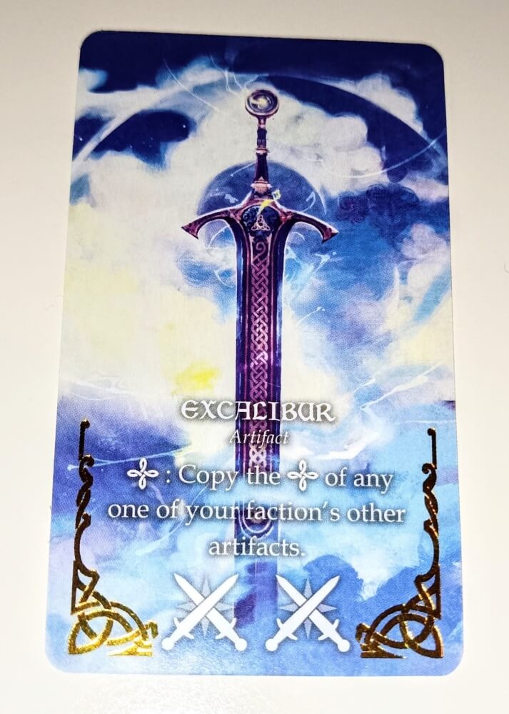 Capa de Avalon: The Riven Veil – Excalibur Promo Card