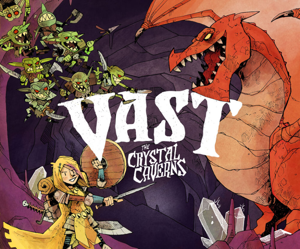 Capa de Vast: As Cavernas de Cristal
