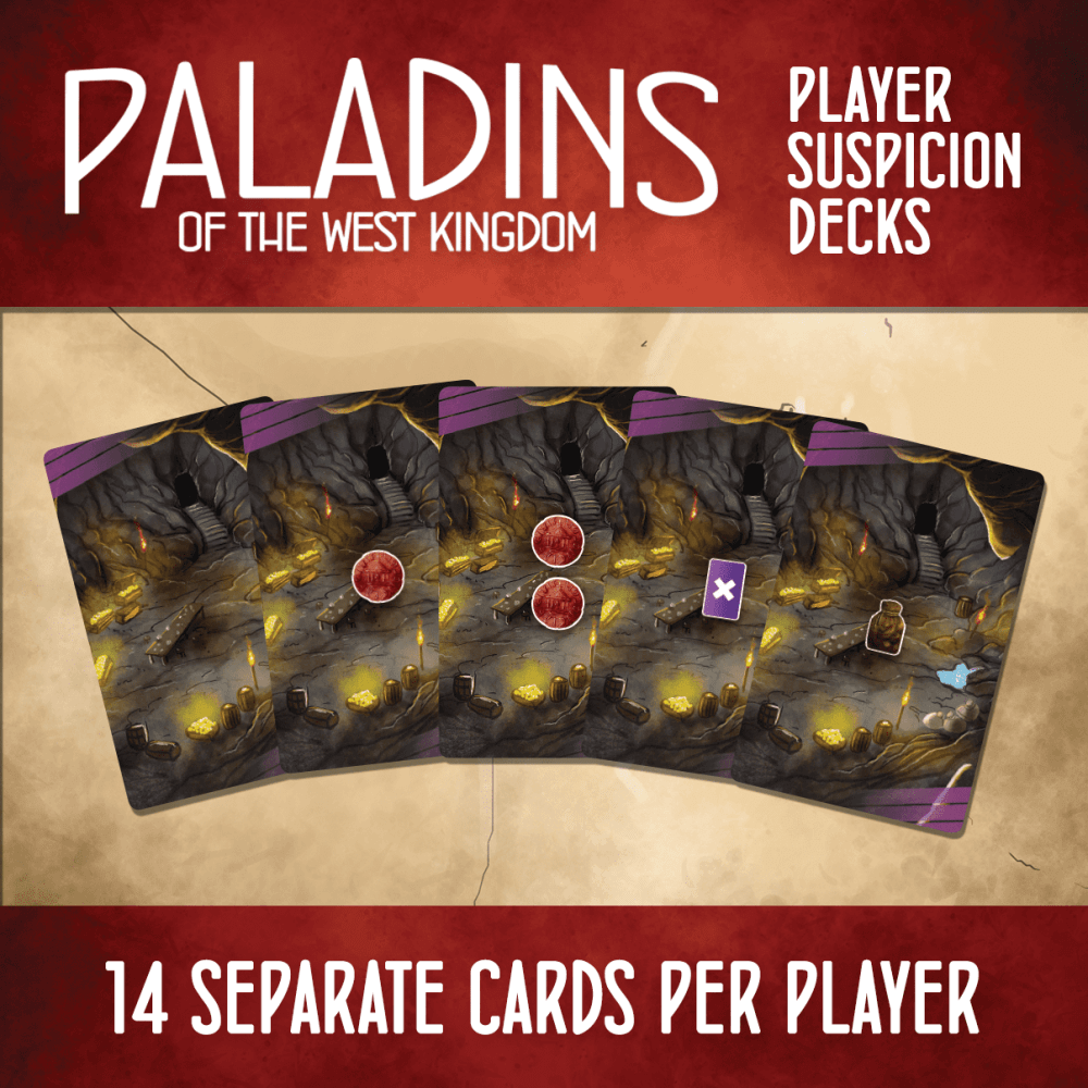 Capa de Paladins of the West Kingdom: Player Suspicion Decks