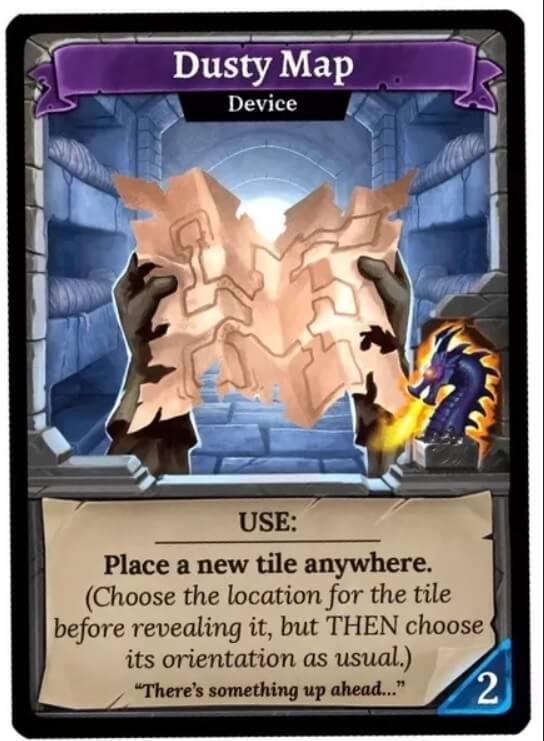Capa de Clank! Catacombs: Mapa Empoeirado Carta Promo