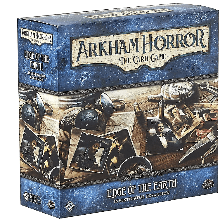 Capa de Arkham Horror: The Card Game - Limiar da Terra (Expansão de Investigador)