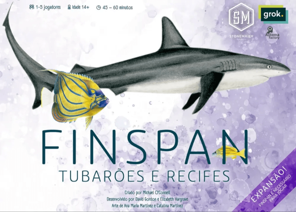 Capa de Finspan: Tubarões e Recifes
